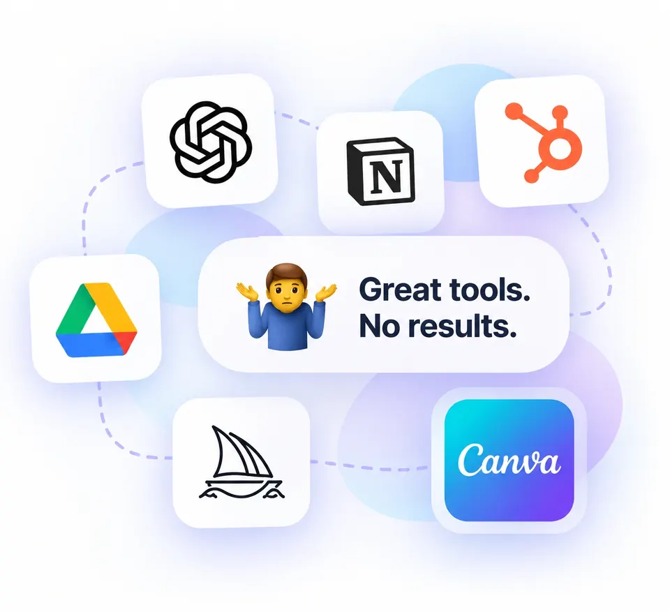 Great tools, no results, scattered AI apps with no owner